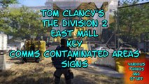 Tom Clancy's The Division 2 East Mall Key & Comms Contaminated Area Signs