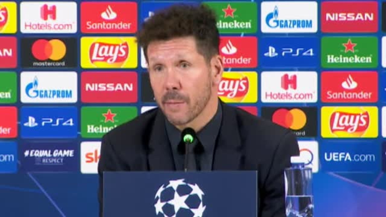 Simeone: "Necesitamos mejorar...estamos siendo menos contundentes"