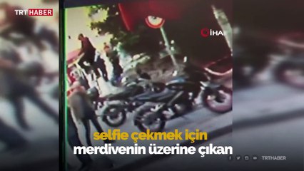 Fotoğraf uğrana çıktıkları merdivenlerden düştüler