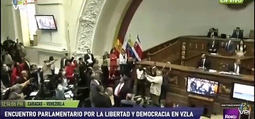 El senador Javier Maroto genera una fuerte trifulca tras criticar al dictador Maduro en la Asamblea Nacional de Venezuela