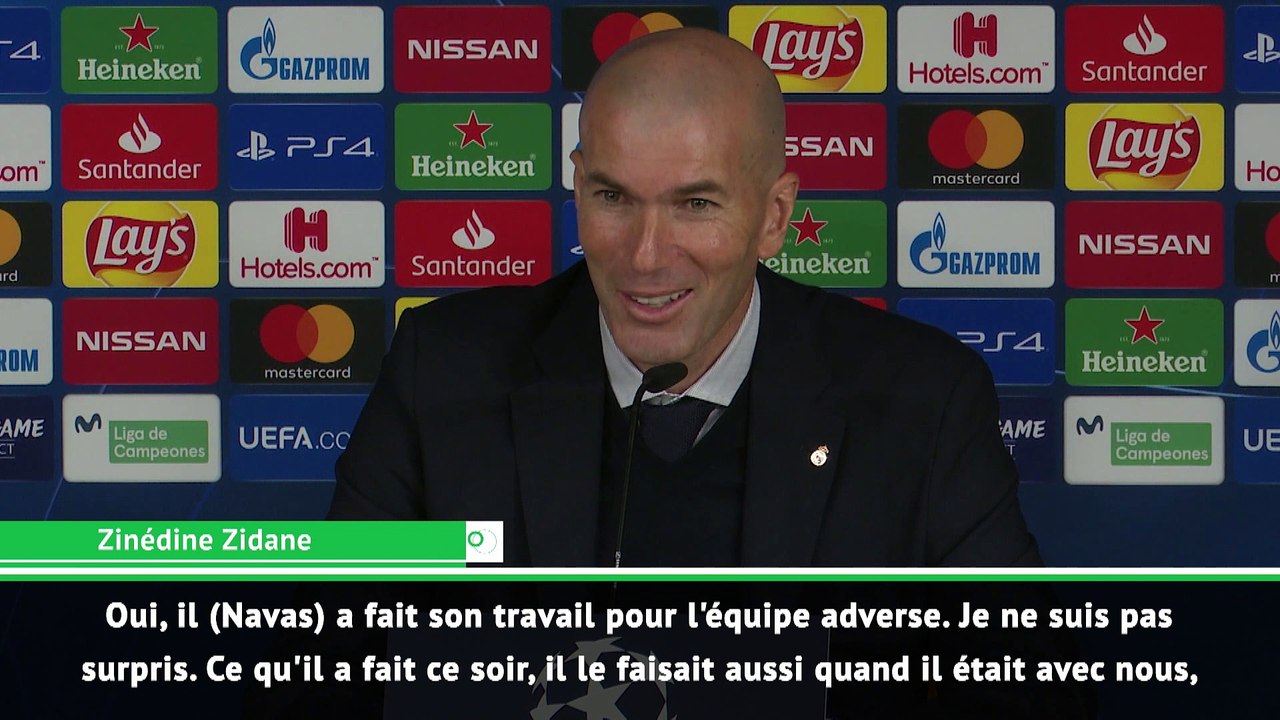 Zidane : "Navas ? Je ne suis pas surpris"