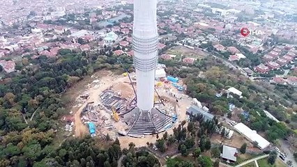 Çamlıca Kulesi'nin Son Hali Havadan Böyle Görüntülendi
