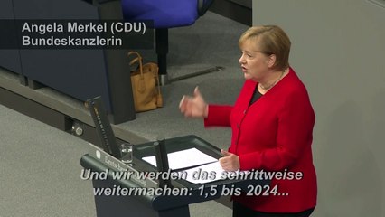 Merkel: Zwei Prozent für Rüstung bis "Anfang der 30er Jahre"