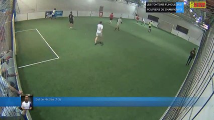 But de Nicolas  (1-3) - LES TONTONS FLINGUEURS Vs POMPIERS DE CHAUVIGNY - 25/11/19 20:00 - LIGUE 1