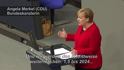 Merkel: Zwei Prozent für Rüstung bis "Anfang der 30er Jahre"