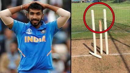 Jasprit Bumrah Shares Photo Of Broken Middle Stumps At End Of Practice || Oneindia Telugu