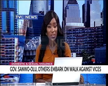 Sanwo-Olu, others embark on walk against violence against women