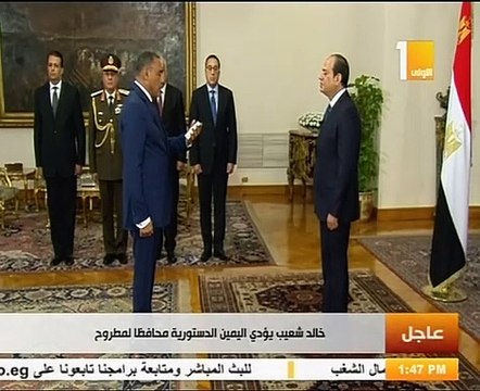 المحافظون الجدد يؤدون اليمين الدستورية أمام الرئيس السيسي