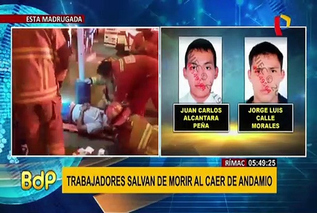 Rímac: obreros caen de andamio durante trabajos en conocido supermercado
