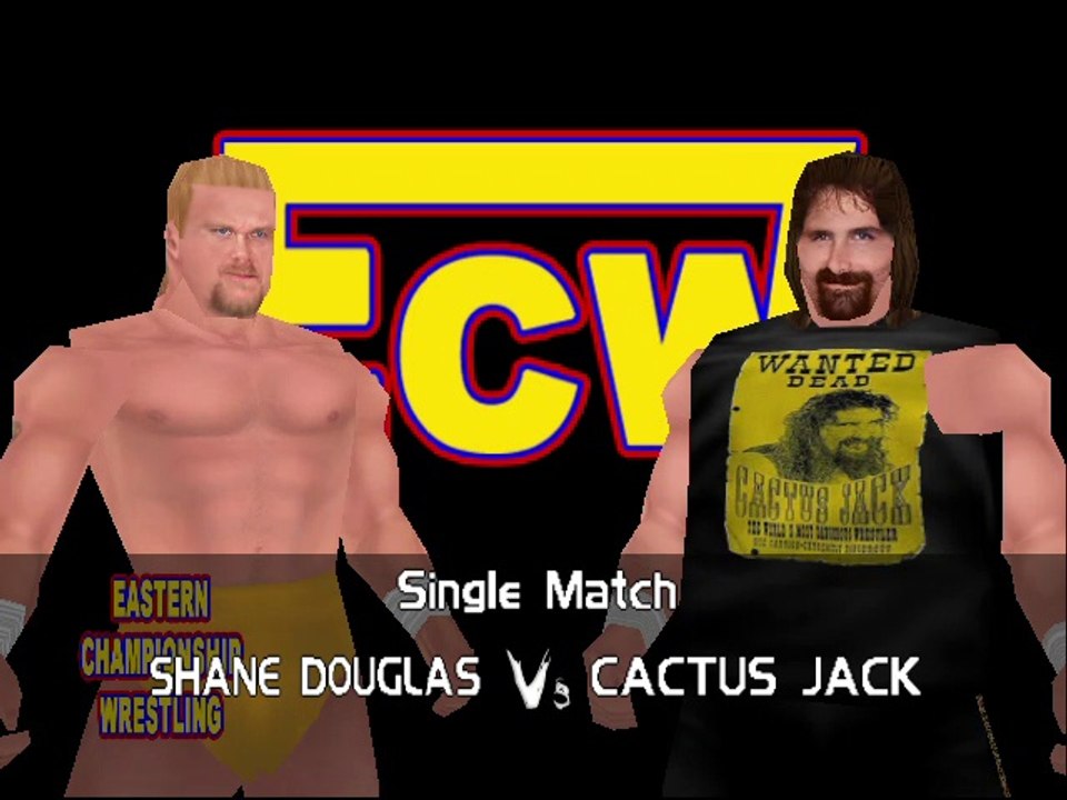 ECW Barely Legal Mod Matches Shane Douglas vs Cactus Jack