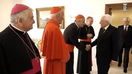 Download Video: Il Presidente Mattarella incontra i Cardinali italiani di nuova nomina (27.11.19)