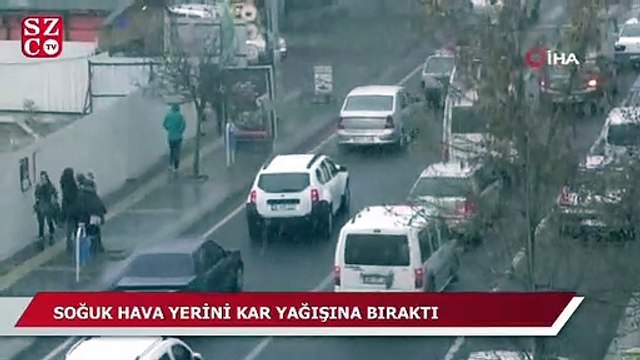 Kars’ta yoğun kar yağışı
