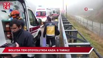 Bolu'da TEM Otoyolu'nda kaza: 6 yaralı