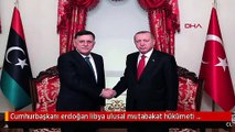 Cumhurbaşkanı erdoğan libya ulusal mutabakat hükümeti başkanlık konseyi başkanı fayez al sarraj'la...