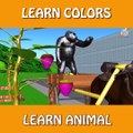 Learn Colors Wild Animals Growing Fruit Trees with Farm Animals Cartoon for Children