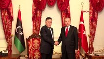 Cumhurbaşkanı erdoğan libya ulusal mutabakat hükümeti başkanlık konseyi başkanı fayez al sarraj'la...