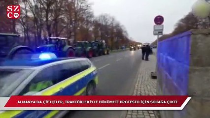 Binlerce traktör Berlin’i felç etti!