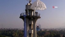 İzmir Paraşüt Kulesi, prostat kanseri için mavi kravat taktı