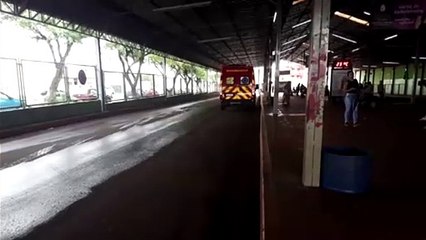 Siate é acionado para socorrer vítima que caiu no Terminal Sul
