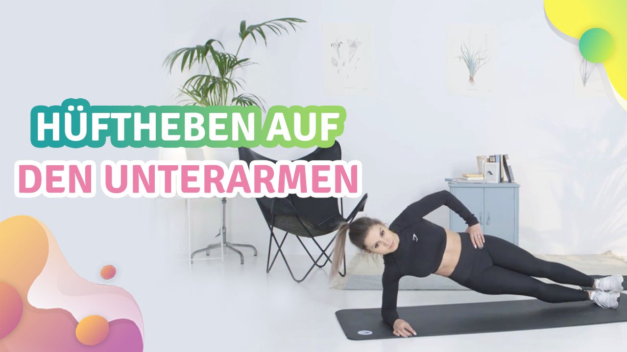Hüftheben auf den Unterarmen - Besser gesund Leben