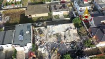 Terremoto in Albania, la palazzina crollata a Durazzo vista dall'alto (27.11.19)