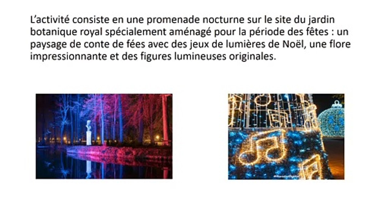 Noël 2019 au jardin botanique royal de Madrid