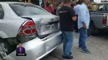 Accidente de tránsito presuntamente por el exceso de licor en Guayaquil