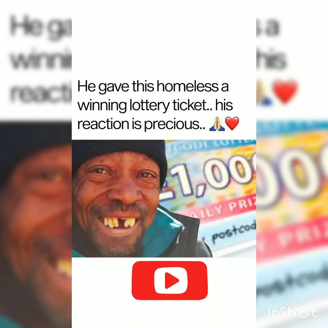 Guy Gives Homeless Man A Winning Lottery Ticket Video