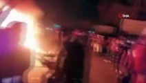 Irak’ta protestocular İran Konsolosluğu binasını ateşe verildi