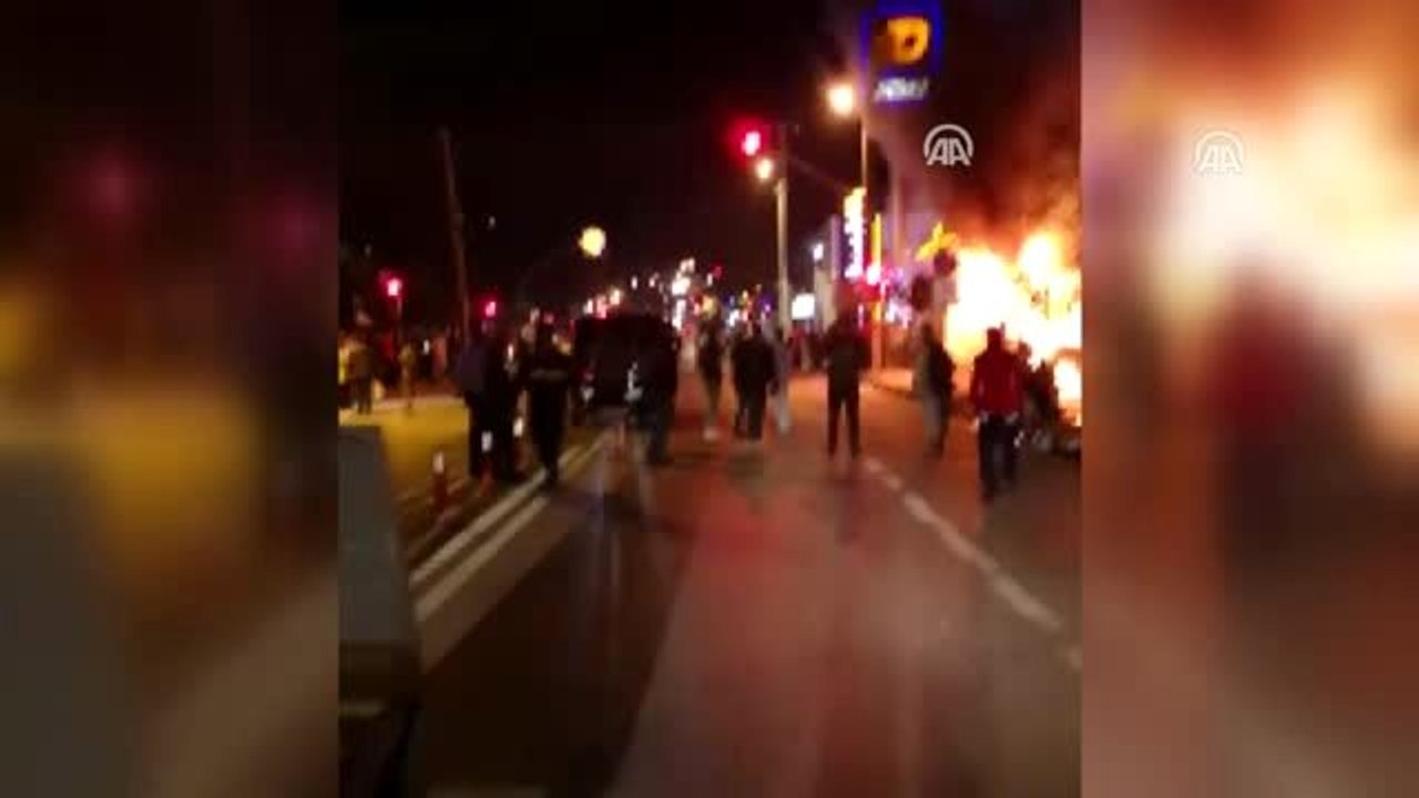 Bodrum'da iş yerinde yangın