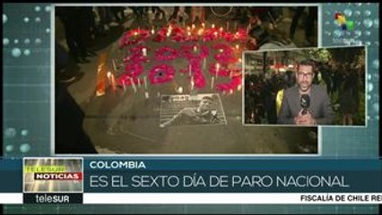 Colombianos realizan vigilia en honor a Dilan Cruz