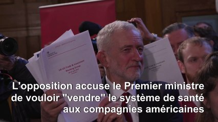 Boris Johnson accusé de vouloir "vendre" le système de santé britannique aux Etats-Unis