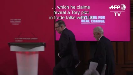 Labour accuses UK PM of plot to 'sell' NHS to Trump