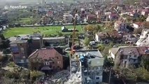 Drone footage shows destruction left behind by Albania's 6.4-magnitude earthquake