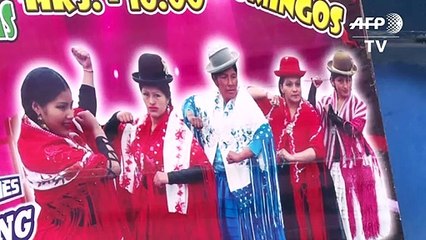 Las luchadoras bolivianas vuelven al cuadrilátero tras las protestas