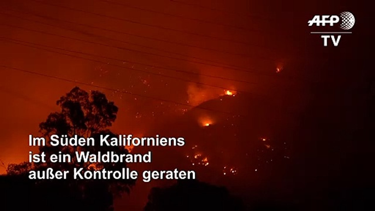 Waldbrand in Kalifornien außer Kontrolle