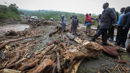 Searching for Kenya flood victims after scores killed
