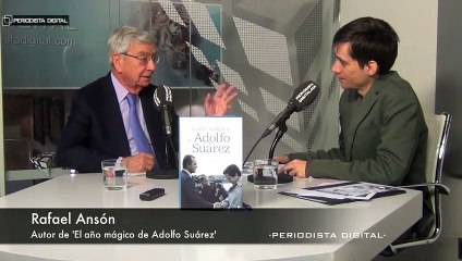 Rafael Ansón, autor de 'El año mágico de Adolfo Suárez'. 4-12-2014