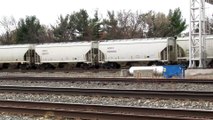 Canadian National Railway coverd hooper train in Berea, Ohio (11/22/2019)