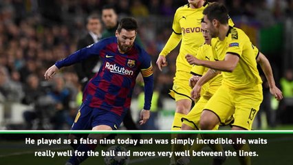 下载视频: 'Incredible' Messi was so difficult to handle - Dortmund coach Favre