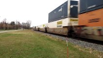 CSX container train with Horn Salute going through Berea, Ohio (11/22/2019)