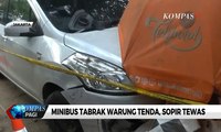 Tabrak Warung Tenda di Cakung, Sopir Minibus Tewas Seketika