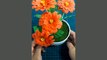 Paper flower DIY | Origami paper flower | Paper Craft Ideas | Genius Ideas | Genius Creation