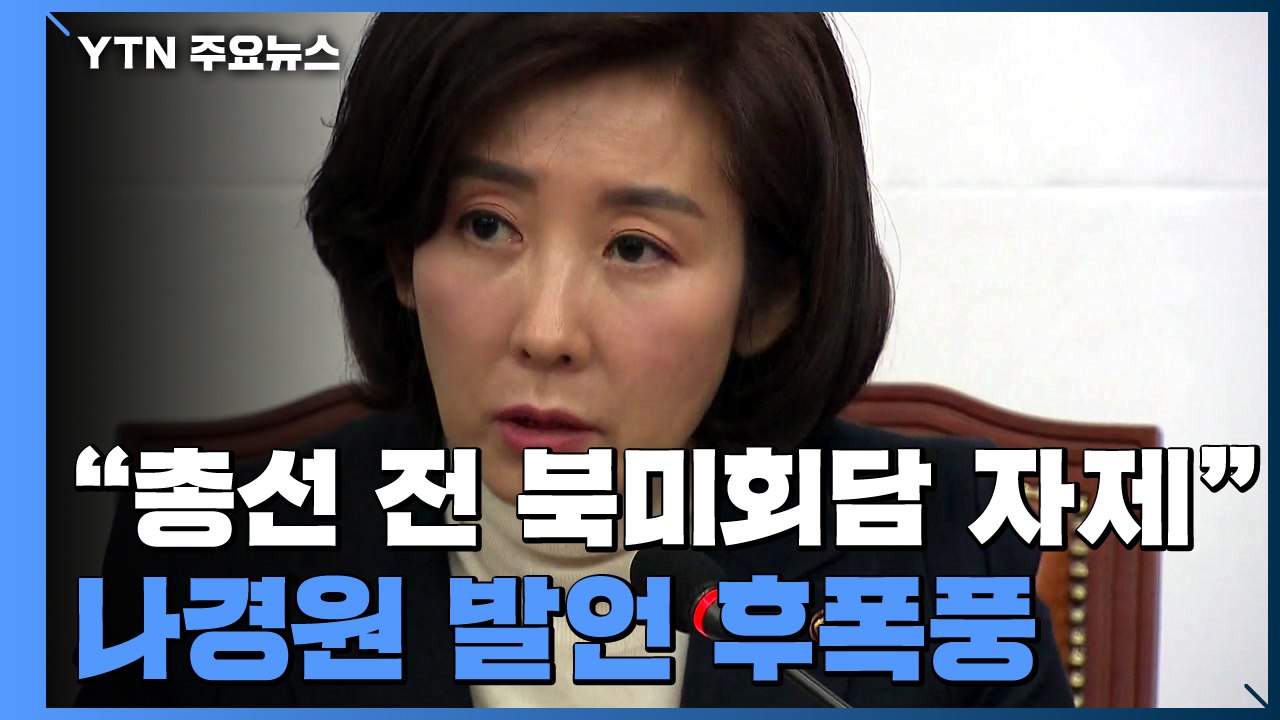 "총선 前 북미회담 자제 요청" 나경원 발언 후폭풍 / YTN