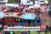 Cusco: exceso de velocidad habría provocado accidente de bus que dejó más de 30 heridos