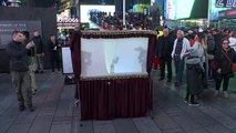Times Meydanı'nda Karagöz-Hacivat gösterisi - NEW