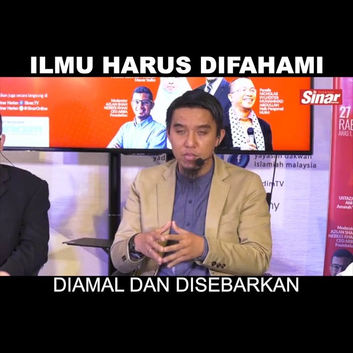 Ilmu harus difahami, diamal dan disebarkan