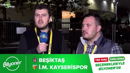 Beşiktaş - Kayserispor maçının heyecanı Bilyoner'de
