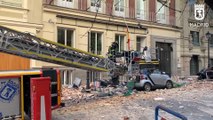 Cae una cornisa de un edificio en obras de Chamberí
