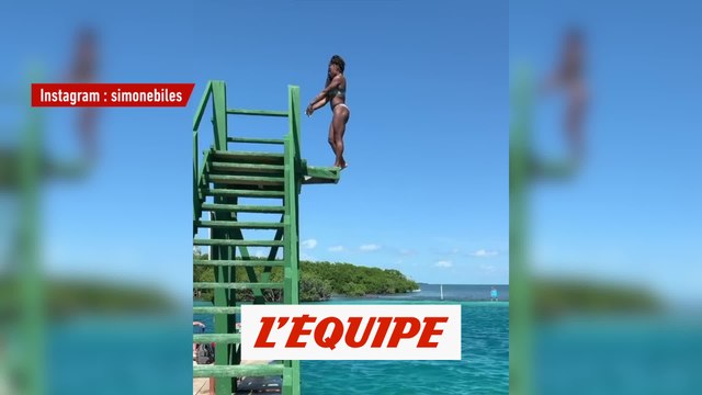 L'incroyable plongeon de Simone Biles - Gym - WTF